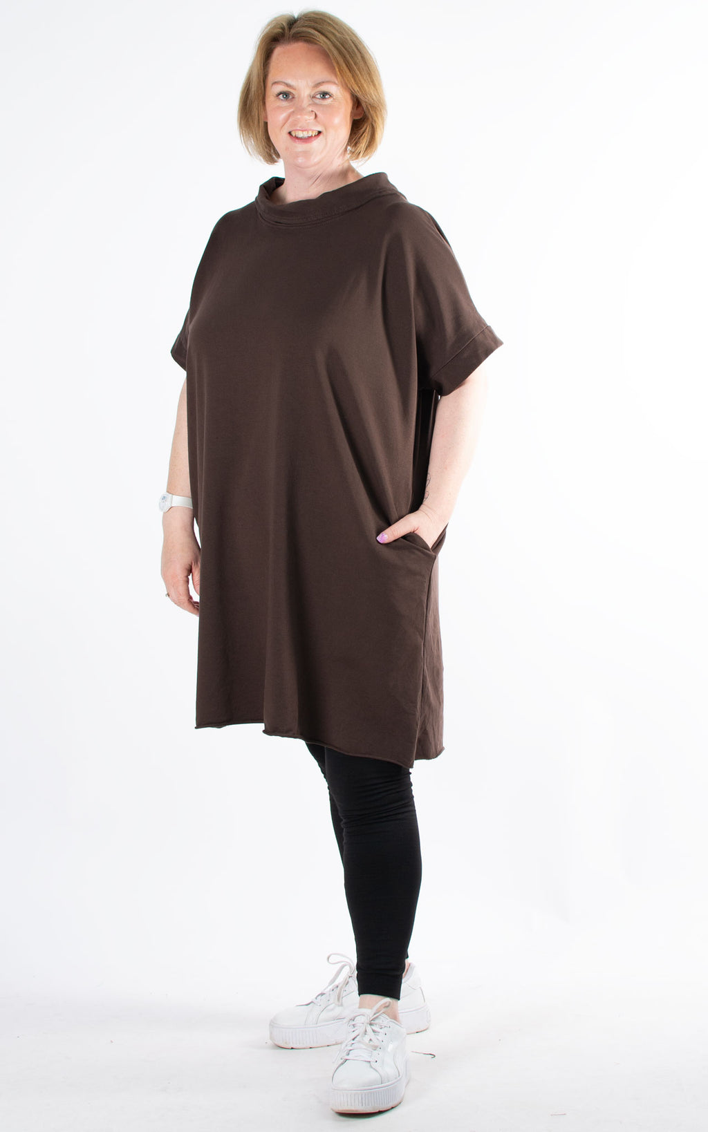 Audrey Tunic Dress | Chocolate