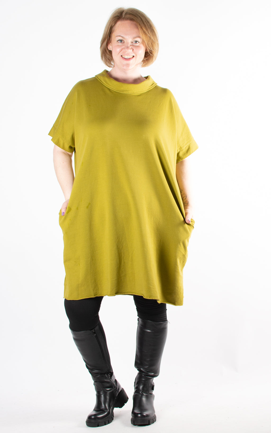Audrey Tunic Dress | Moss Green