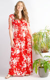 Avril Dress | Oriental Blossom | Red