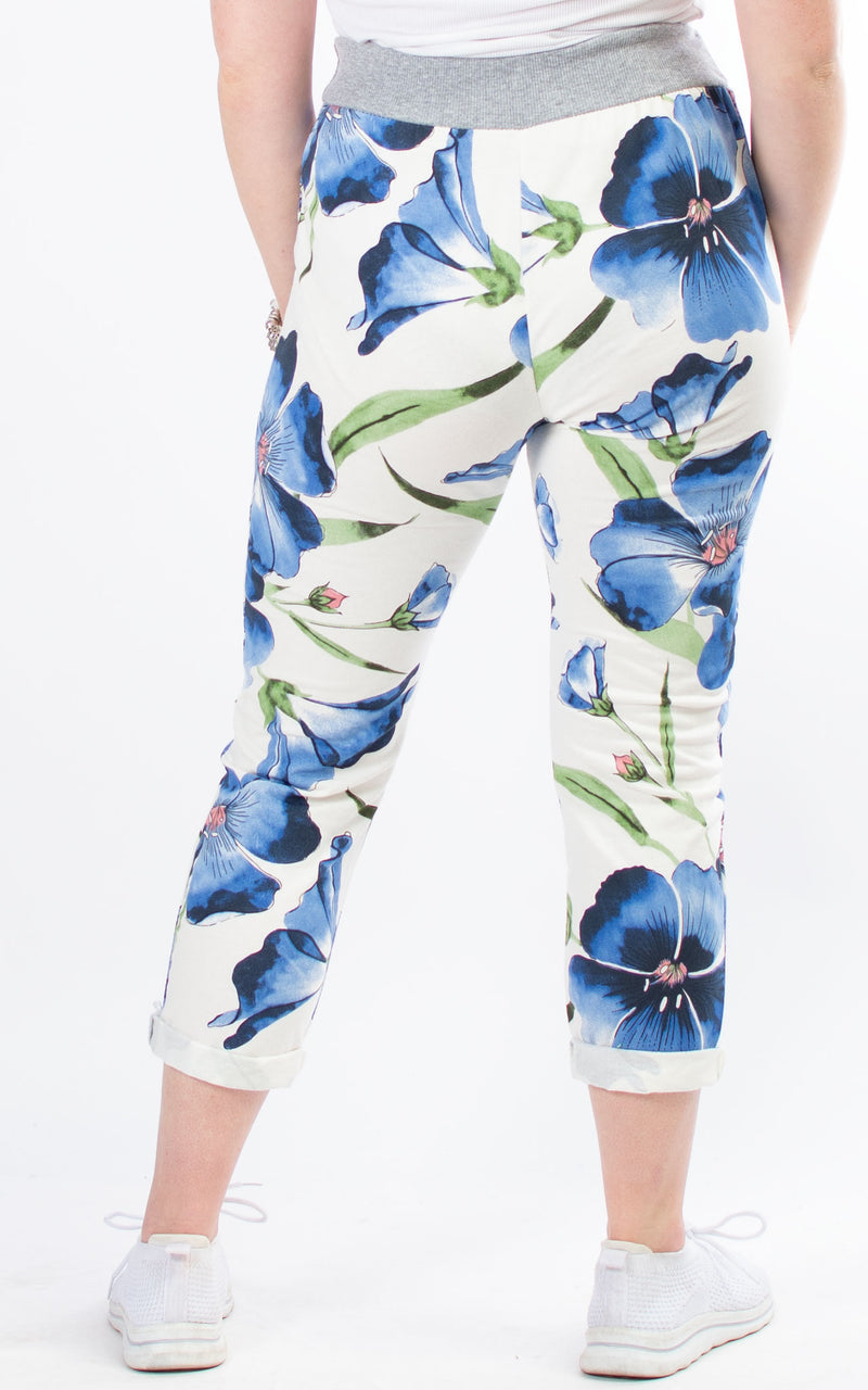 Basic Jogger | Vibrant Flowers | Blue