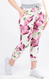 Basic Jogger | Vibrant Flowers | Pink