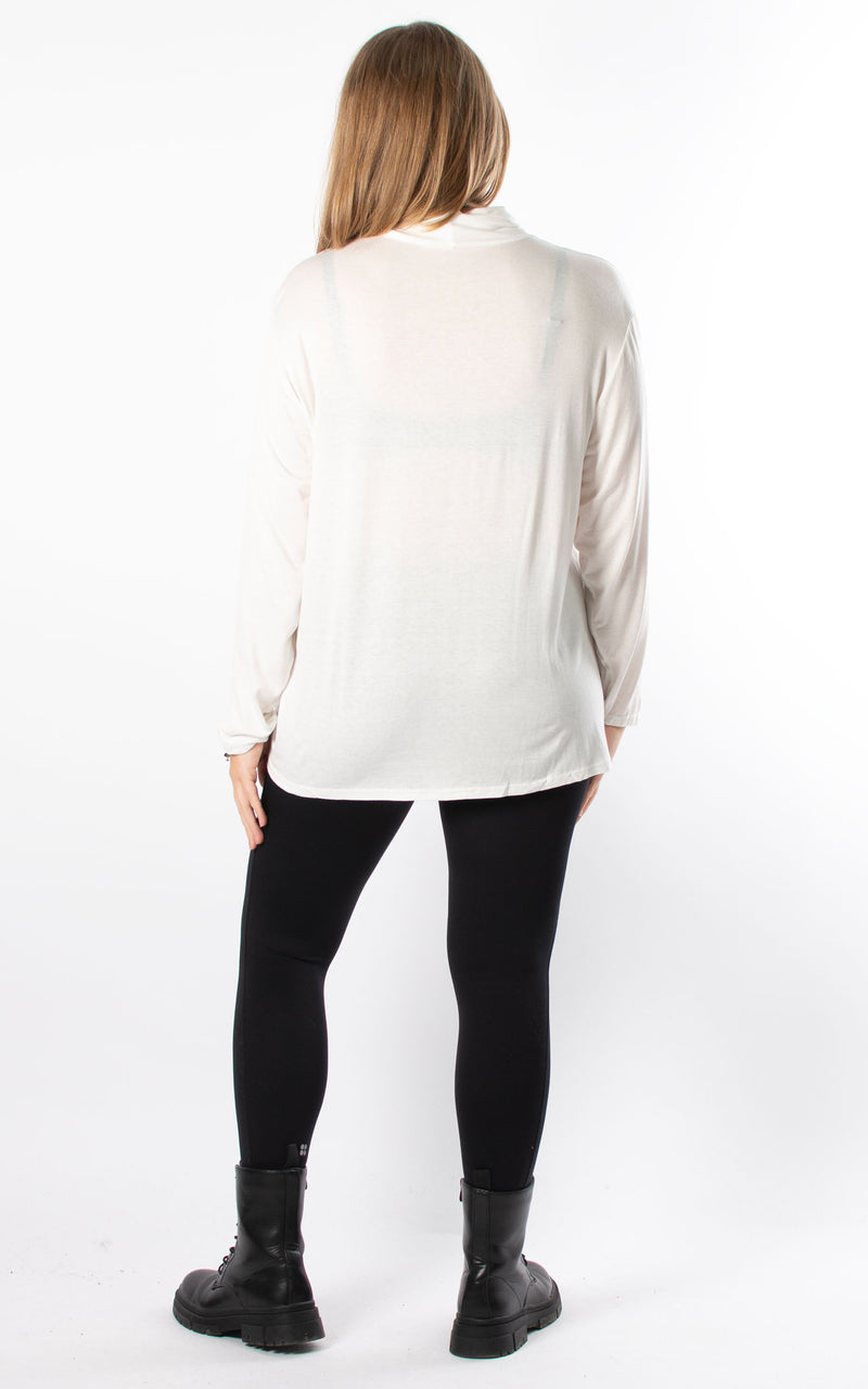 Basic Roll Neck | White