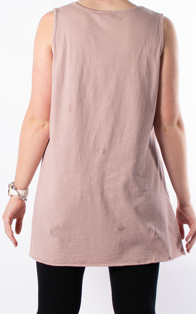 Basic Vest | Dusky Pink