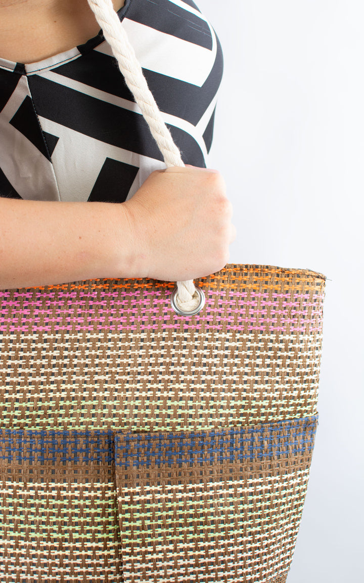 Beach Bag | Multicolour | Chocolate