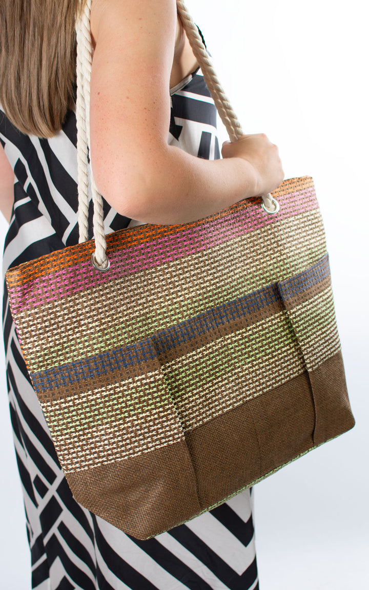 Beach Bag | Multicolour | Chocolate