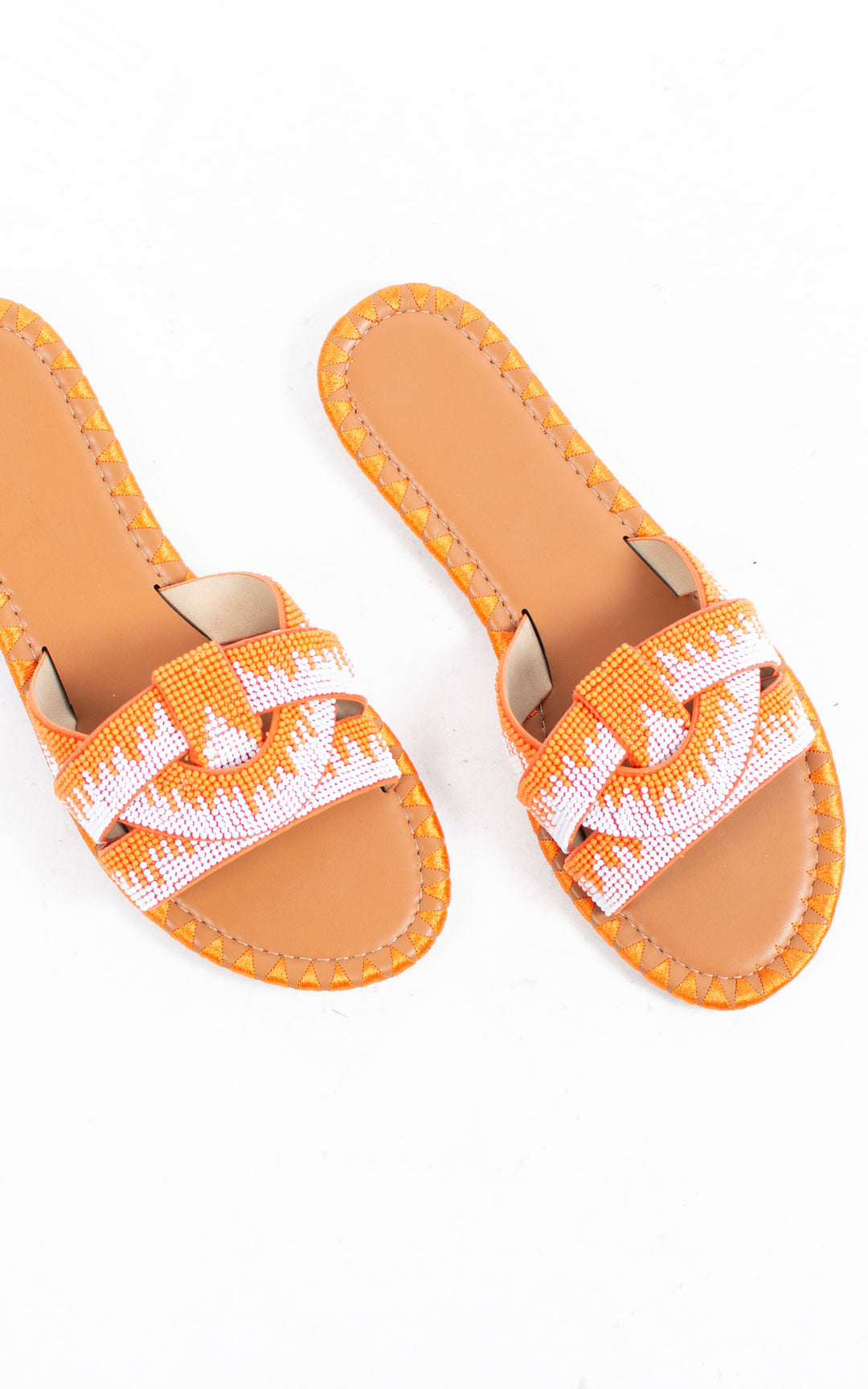 Beaded Sliders | Orange
