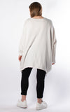 Becky Side Zip Top | White