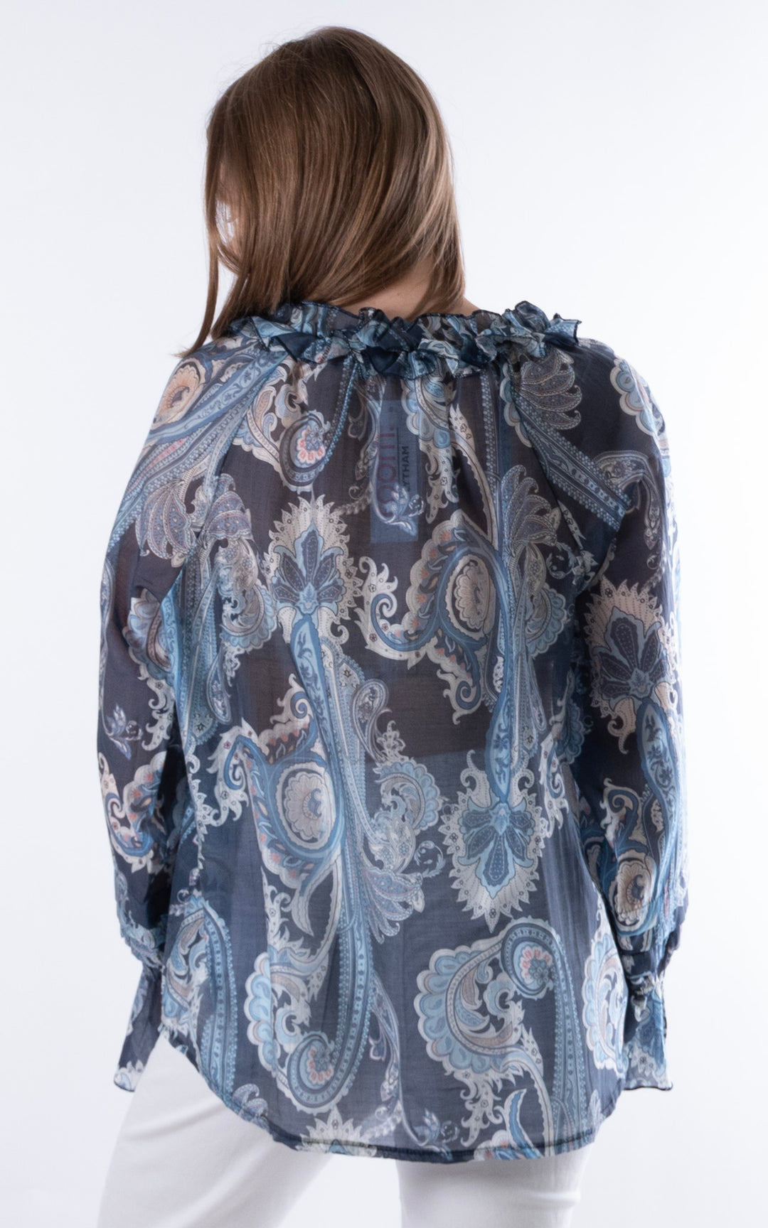 Bella Paisley Blouse | Navy