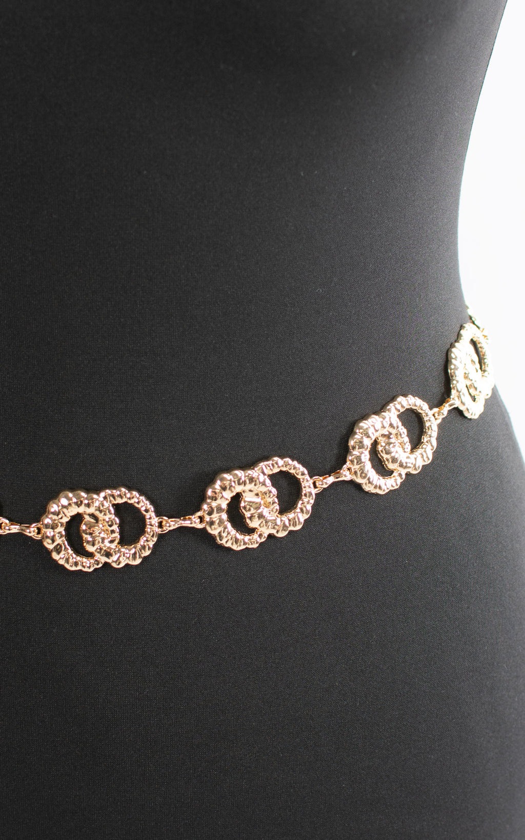 Belt | Interlocking Circles | Gold