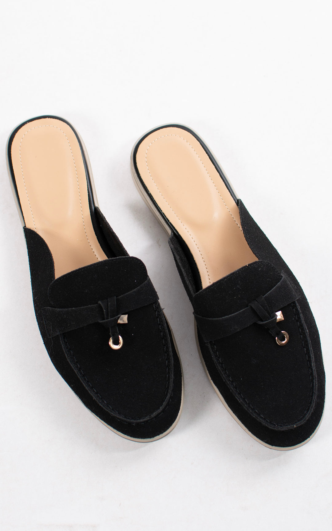 Beth Open Back Loafer | Black