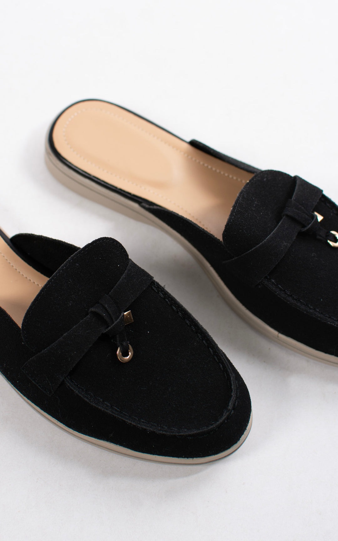 Beth Open Back Loafer | Black