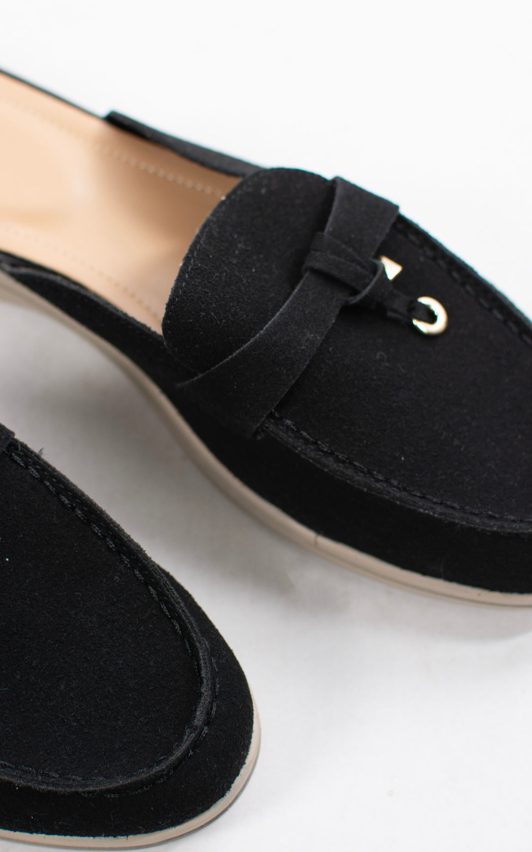 Beth Open Back Loafer | Black
