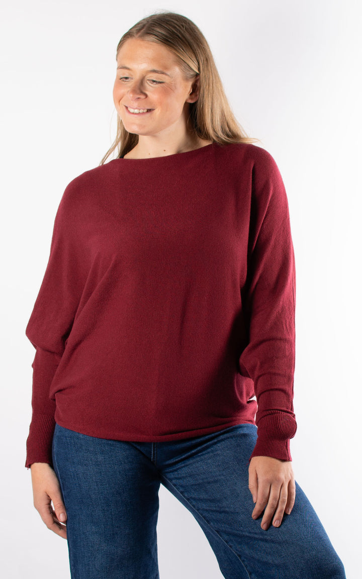 Bianca Batwing | Burgundy