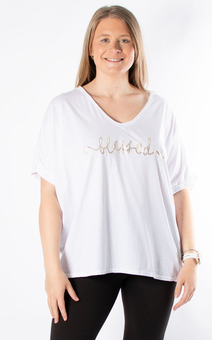 Bonnie Batwing | Blessed | White