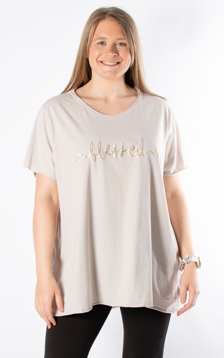 Bonnie Classic T | Blessed | Beige