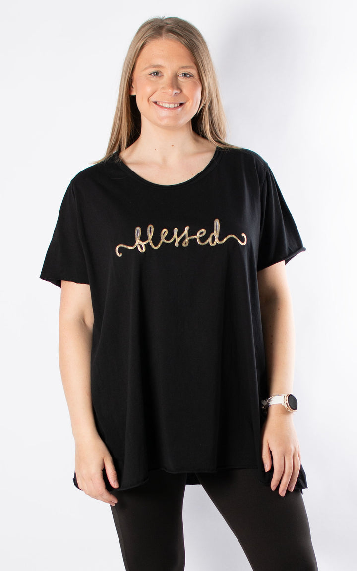 Bonnie Classic T | Blessed | Black
