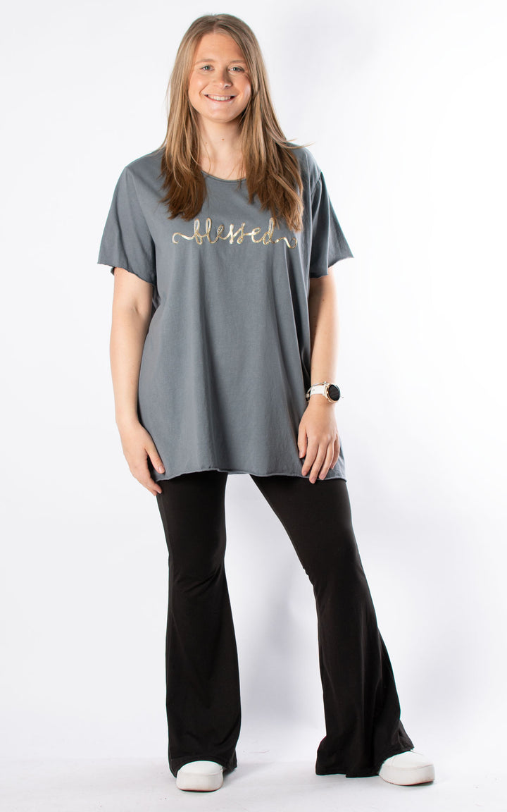 Bonnie Classic T | Blessed | Charcoal