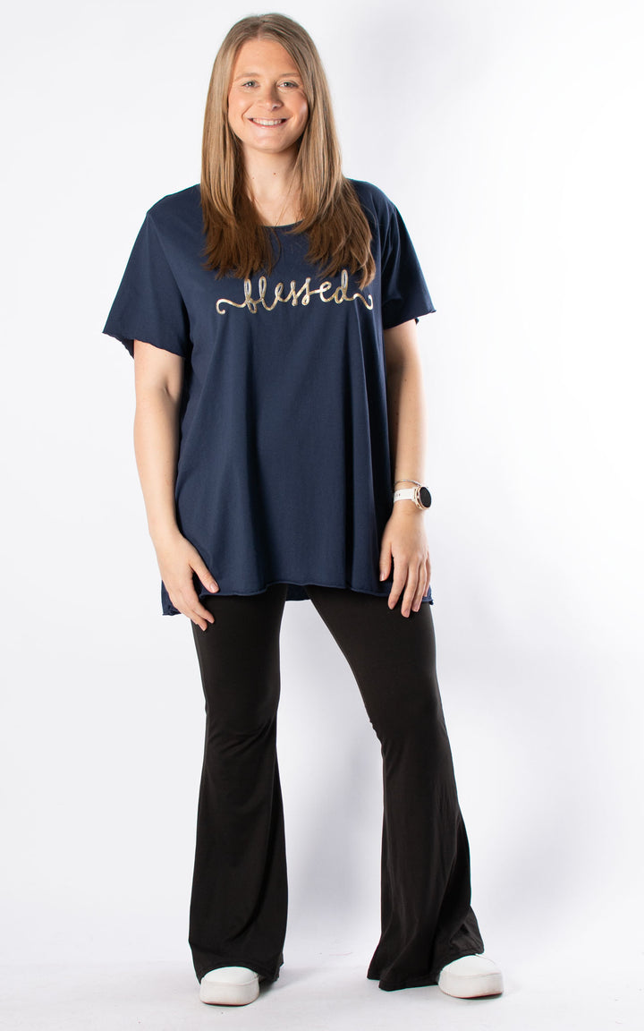 Bonnie Classic T | Blessed | Navy