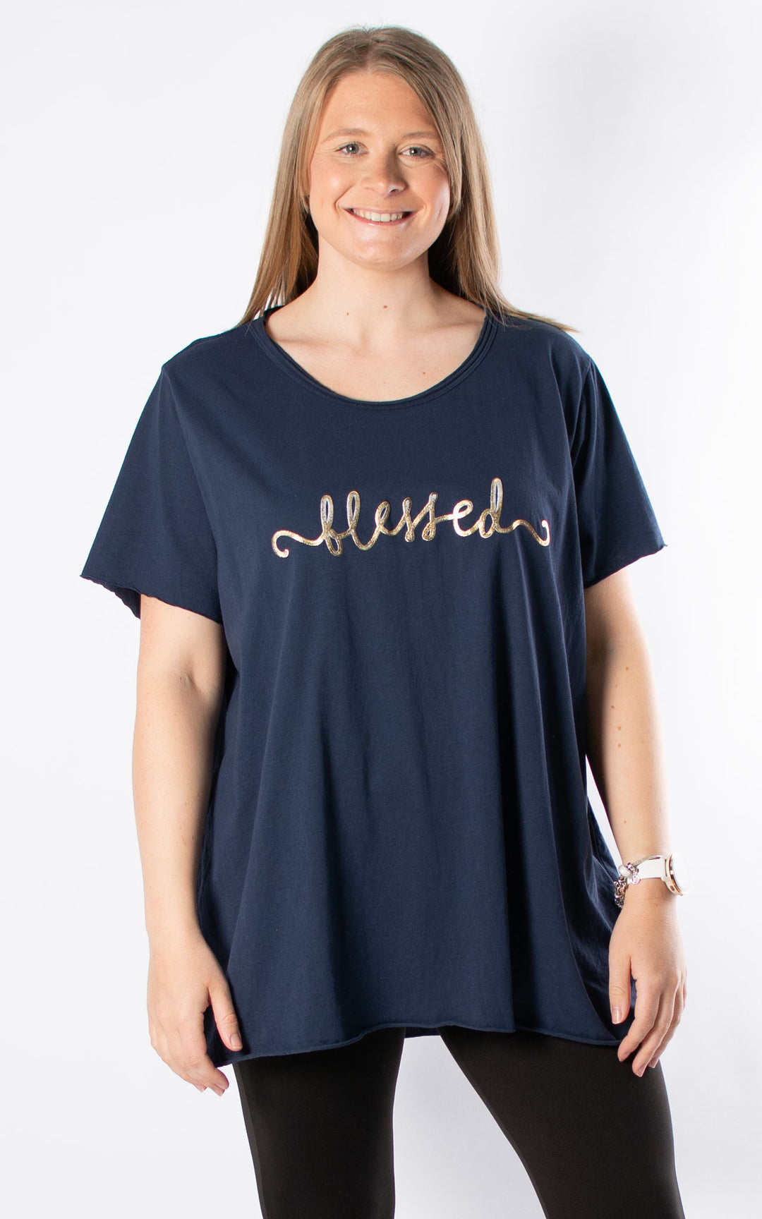 Bonnie Classic T | Blessed | Navy