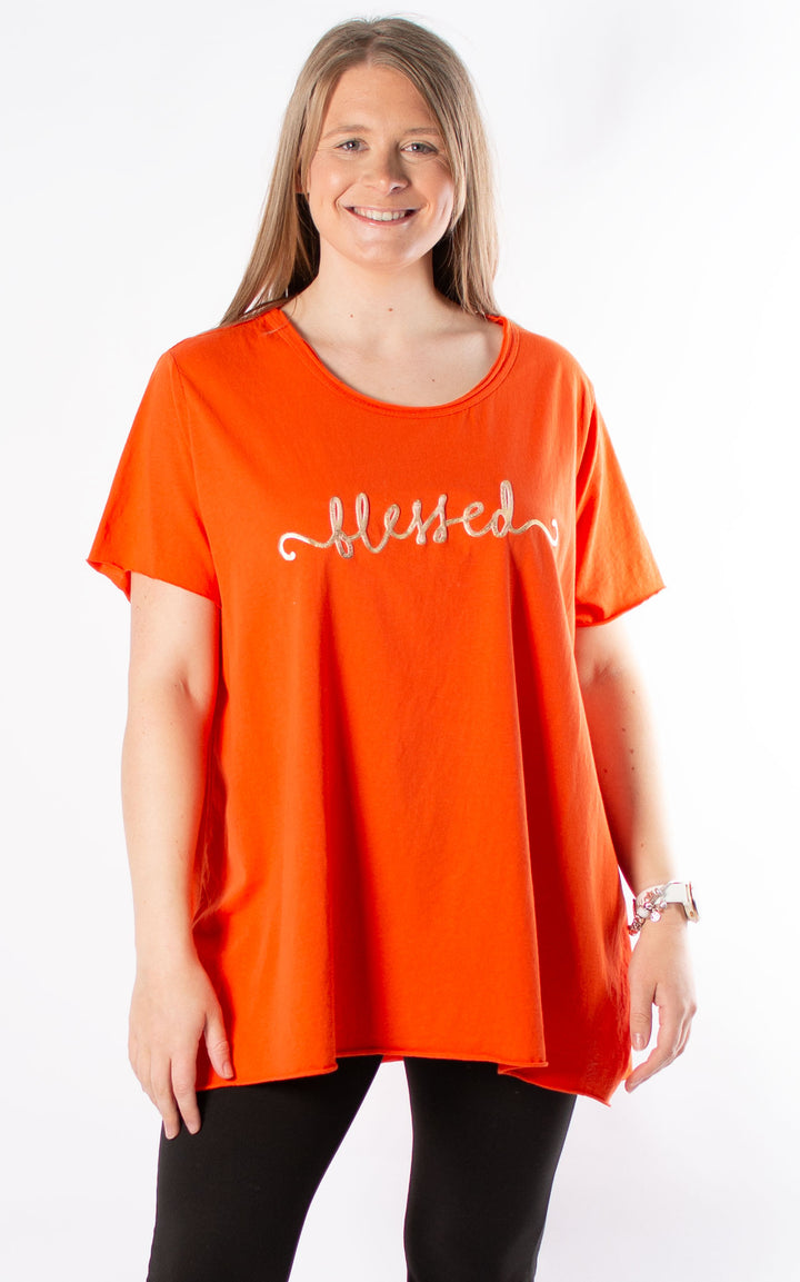 Bonnie Classic T | Blessed | Orange
