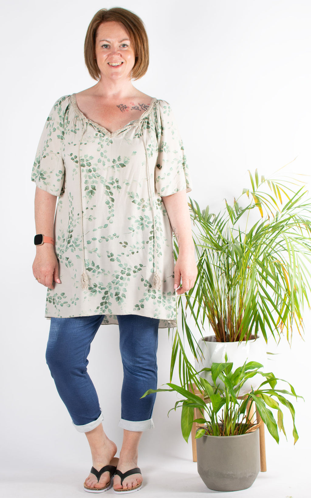 Bonnie Tassel Top | Stone