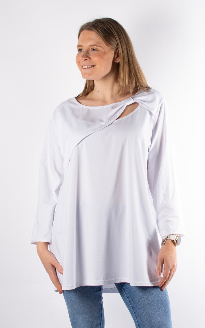 Bow Tee White
