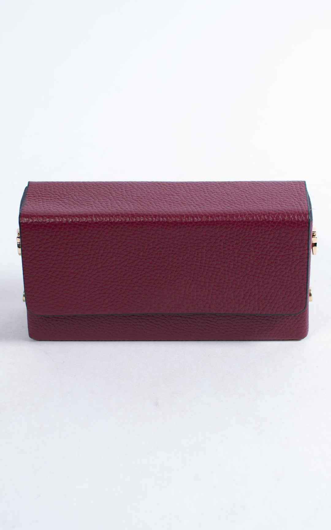 Box Leather Bag | Burgundy