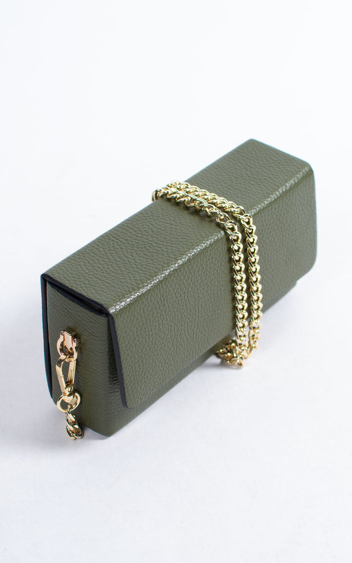 Box Leather Bag | Khaki