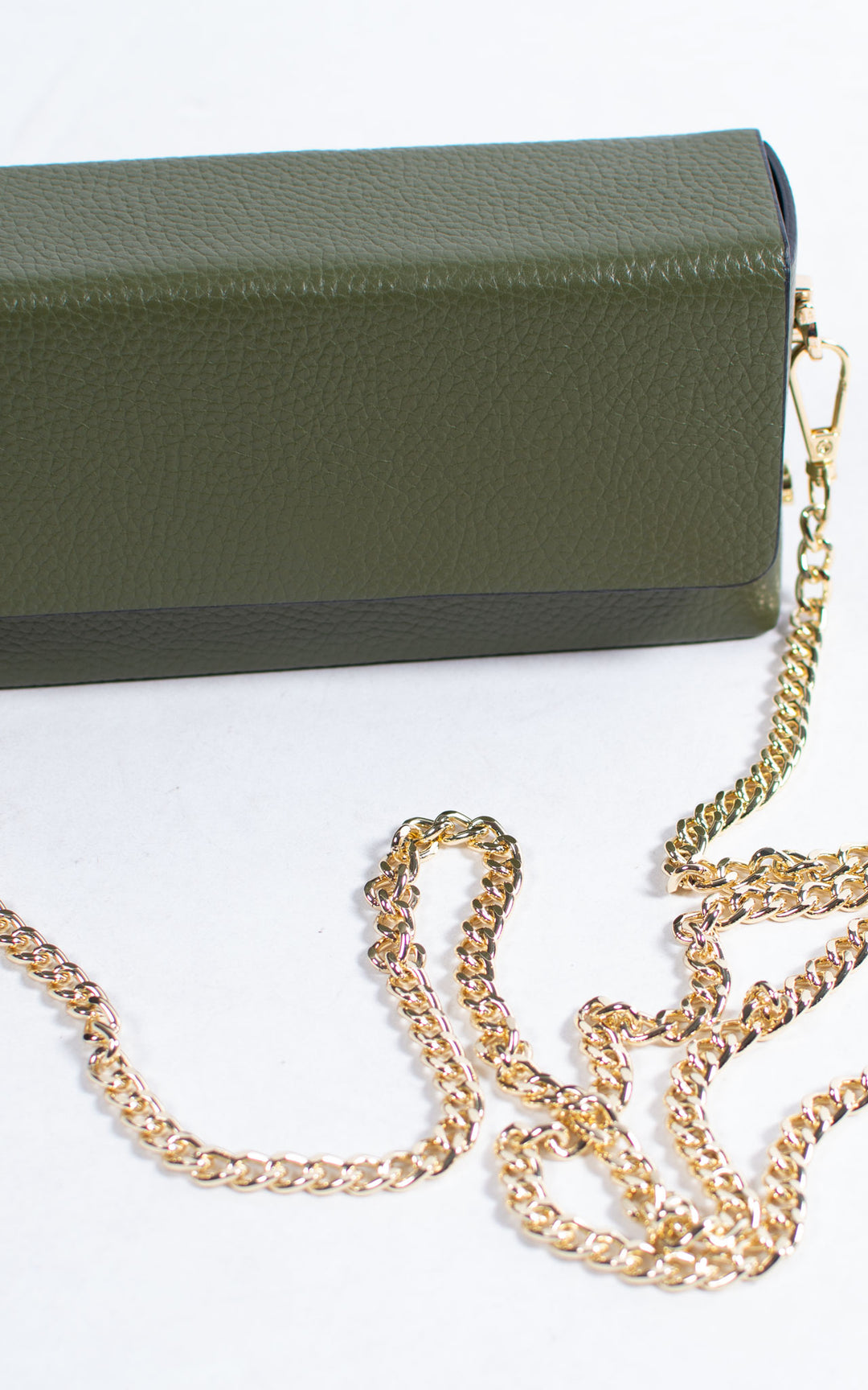 Box Leather Bag | Khaki