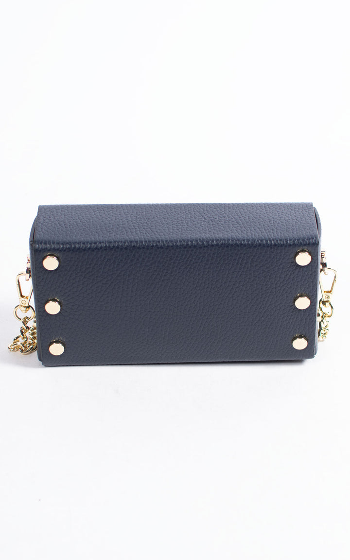 Box Leather Bag | Navy