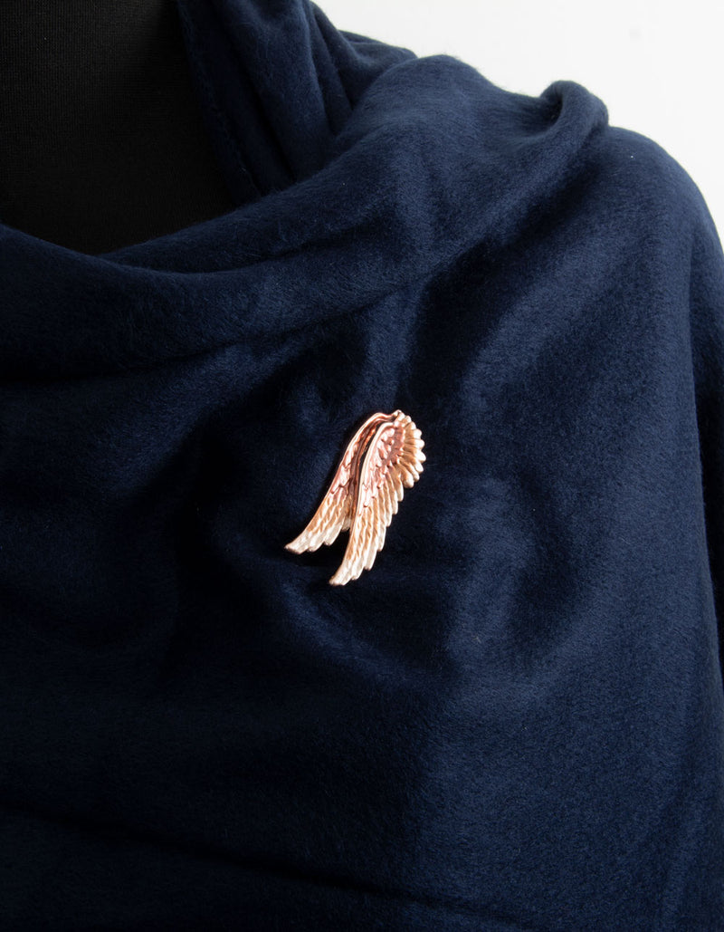Brooch | Wings | Rose Gold & Oyster White