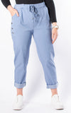 Button Magic Trousers | Denim