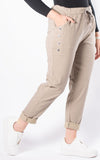 Button Magic Trousers | Taupe