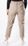 Button Magic Trousers | Taupe