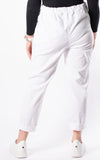 Button Magic Trousers | White