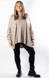 Caitlin Hooded Soft Knit | Taupe