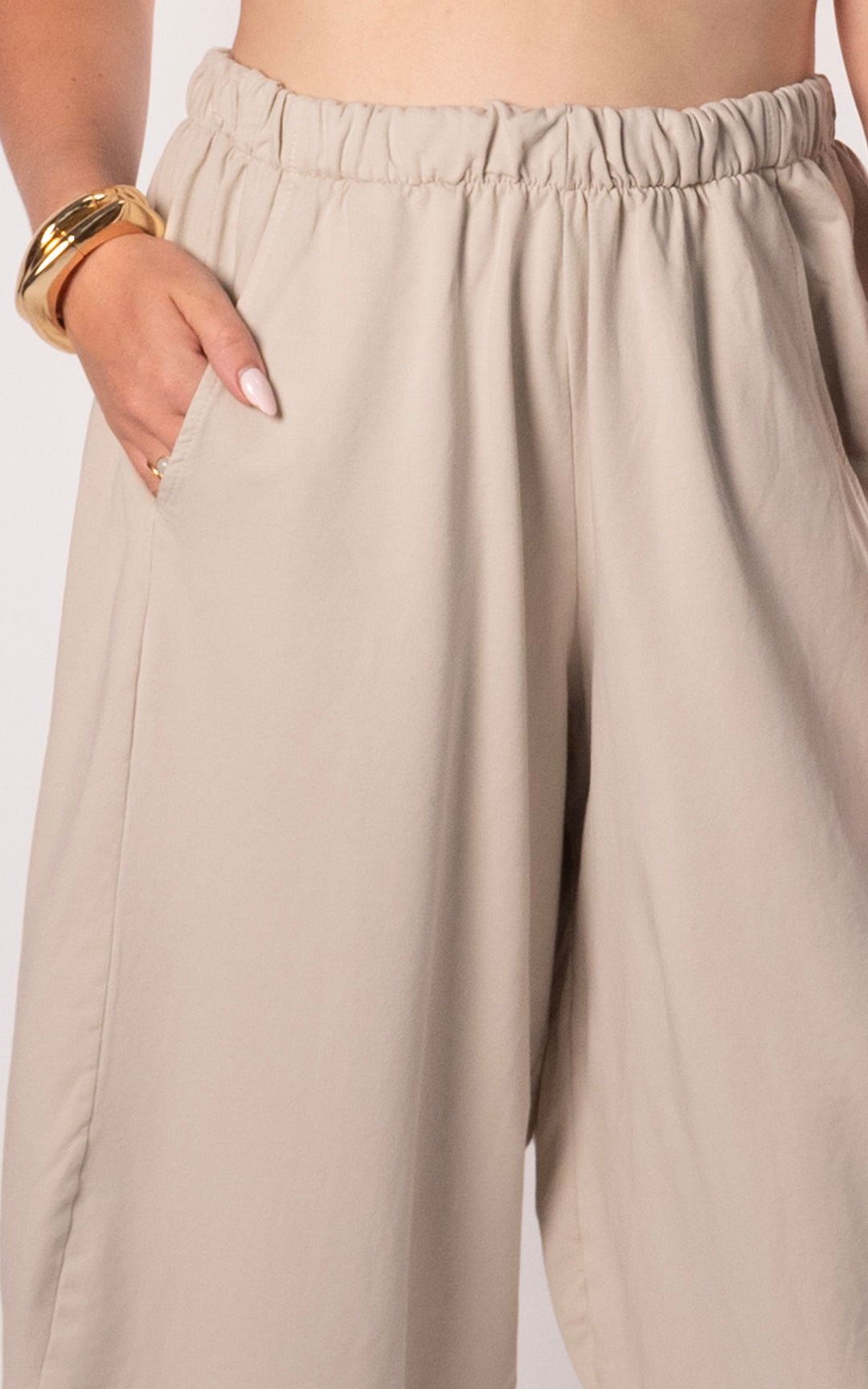 Callie Balloon Jogger | Beige