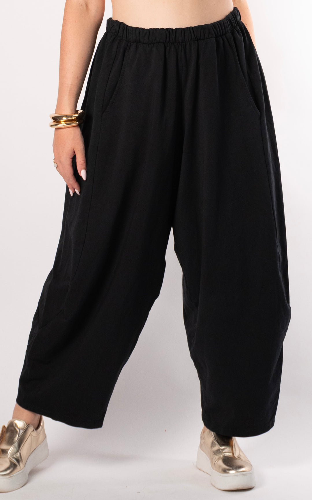 Callie Balloon Jogger | Black