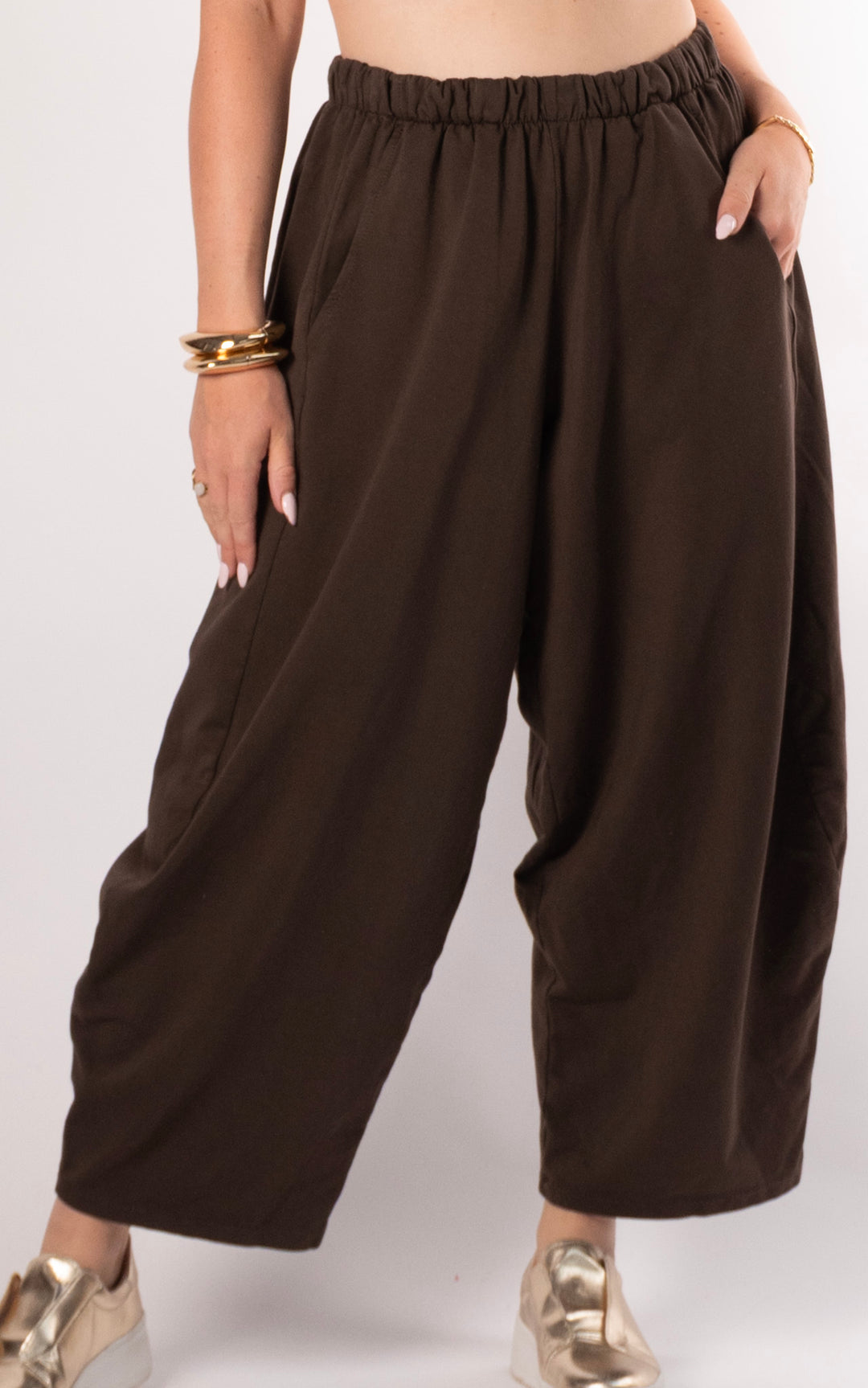 Callie Balloon Jogger | Chocolate