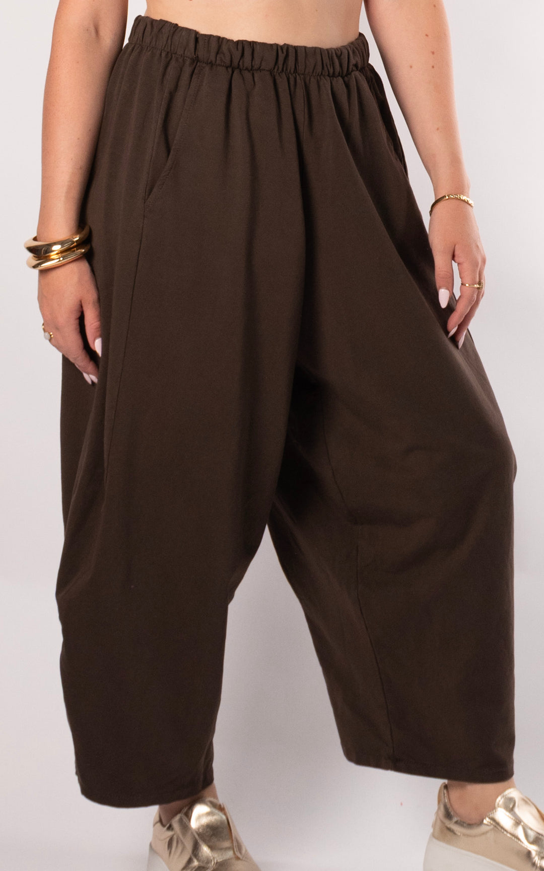 Callie Balloon Jogger | Chocolate