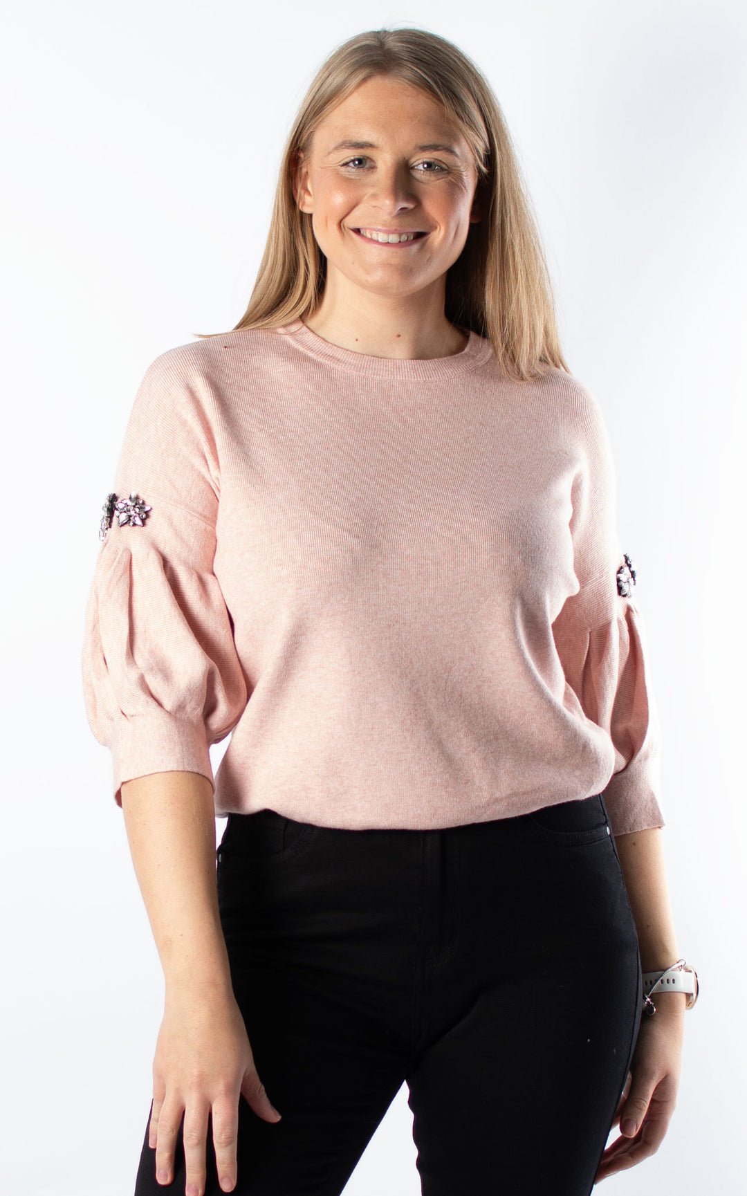 Cally Cropped Jumper | Pink