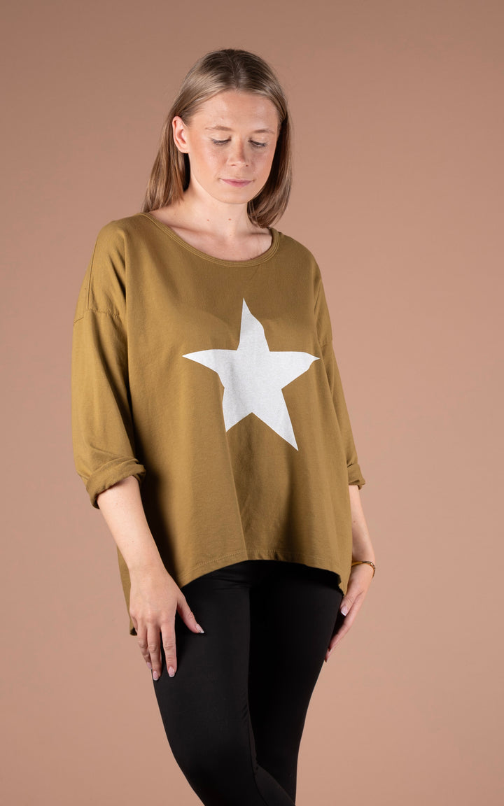 Camille Star Top | Gold