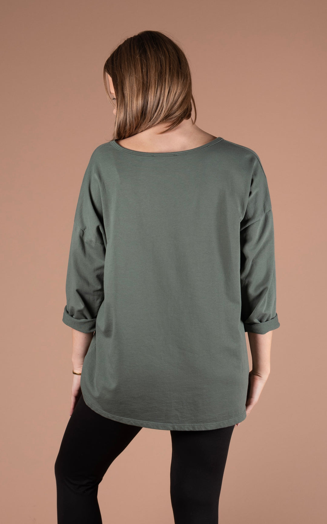 Camille Star Top | Khaki