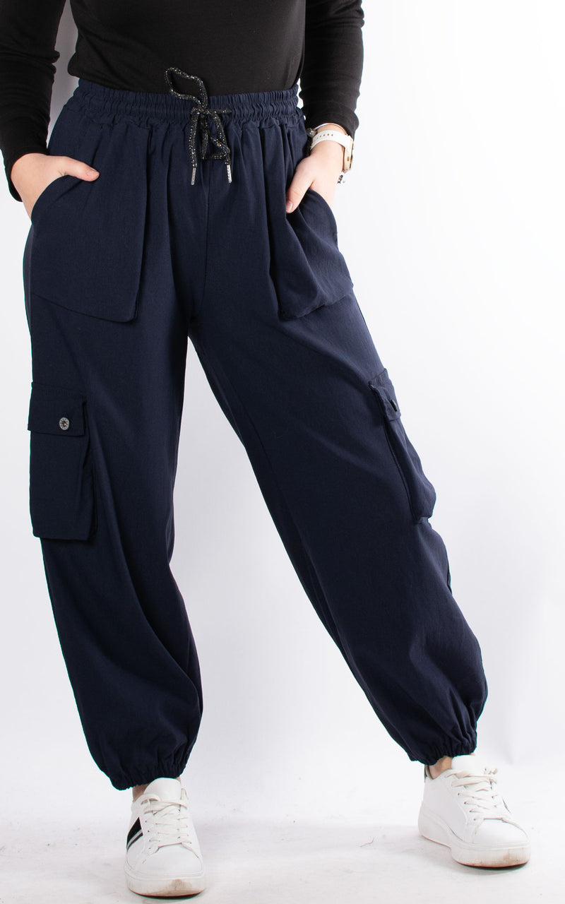 Cara Cargo Trousers | Navy