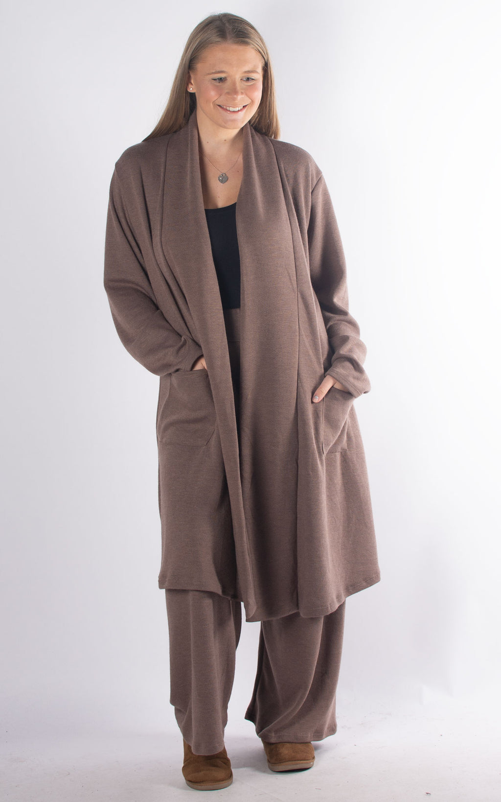 Cardigan Lounge Set | Mauve