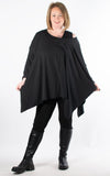 Carly Oversized Top | Black