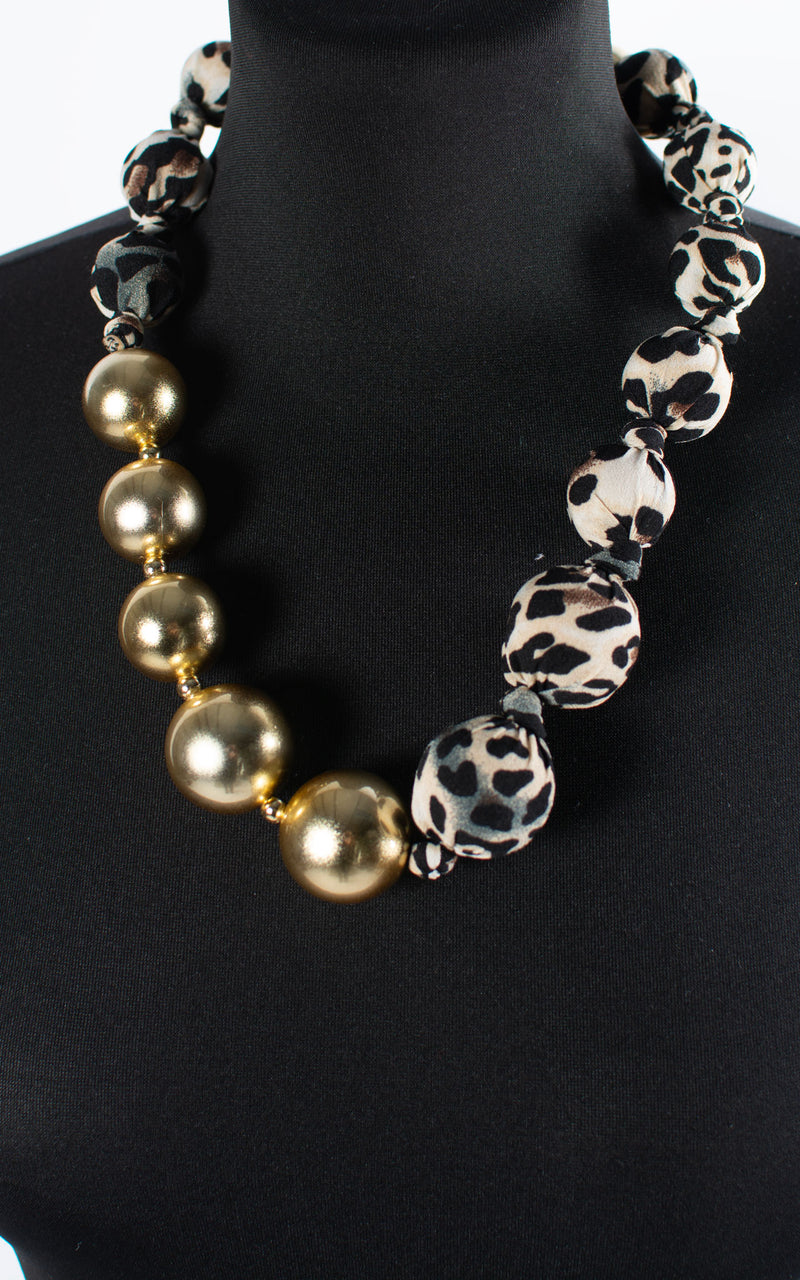 Carmen Necklace | Beads | Taupe