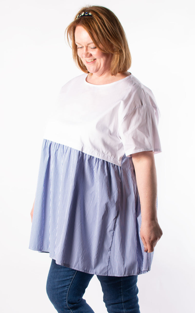 Carol 2 Piece Stripe | Navy