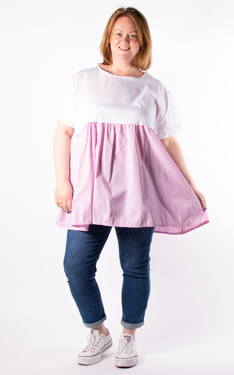 Carol 2 Piece Stripe | Pink