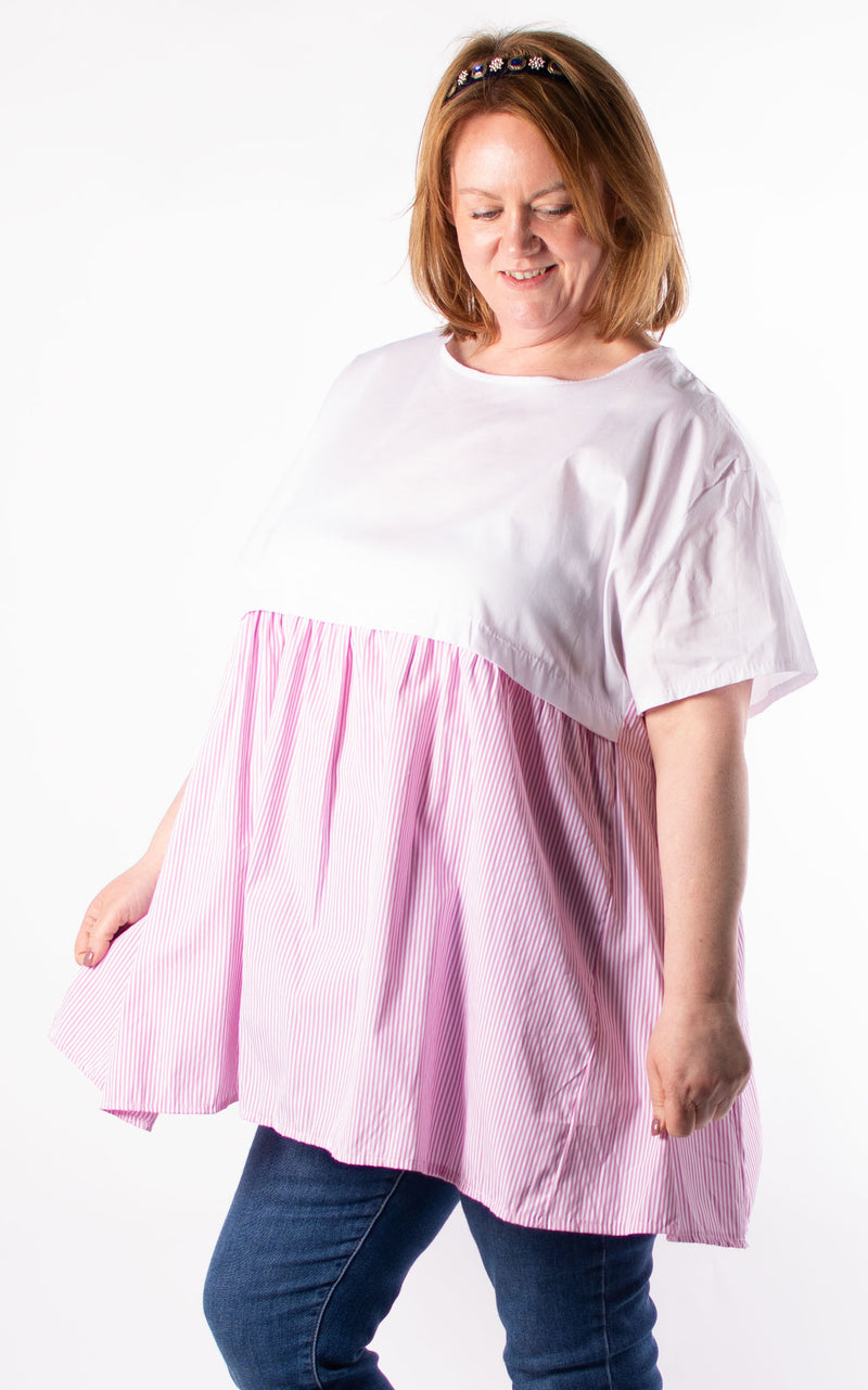 Carol 2 Piece Stripe | Pink